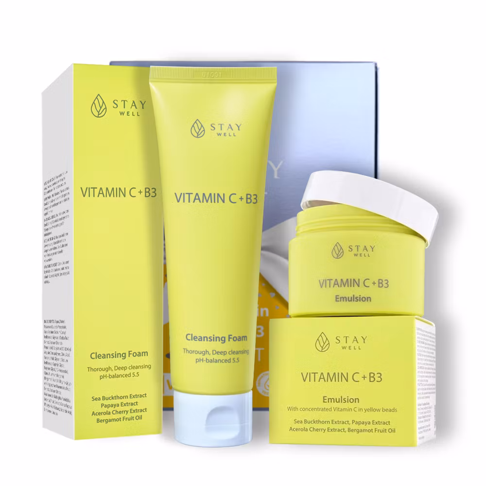 Stay Well Vegan Vitamin C+B3 Refreshing Duo Set