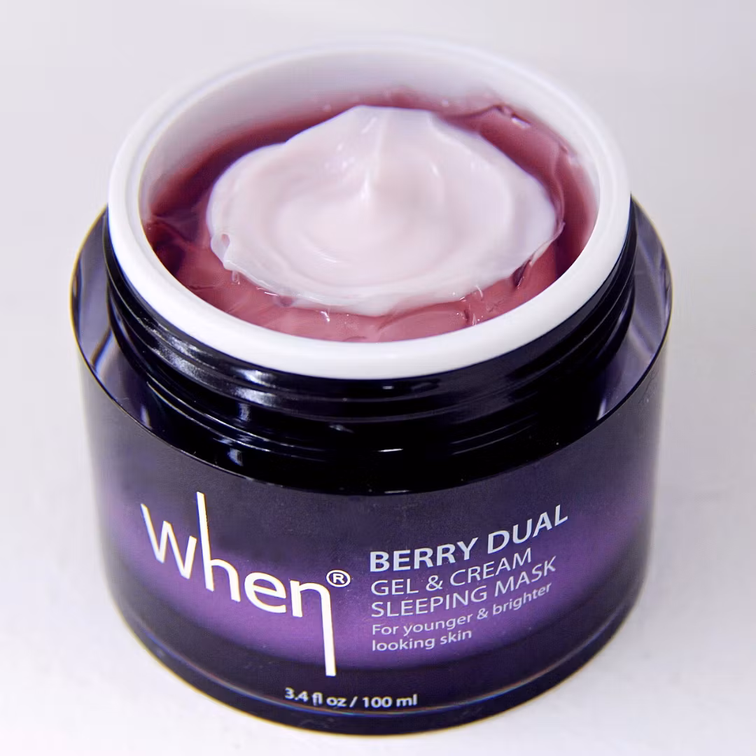 WHEN Berry Dual Gel & Cream Sleeping Mask, 30 ml