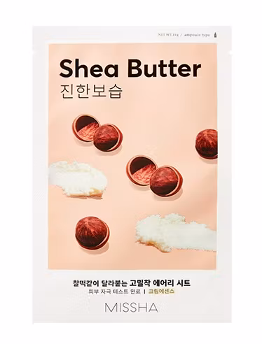 MISSHA Airy Fit Sheet Mask Shea Butter, kort datum - 70% rabatt!