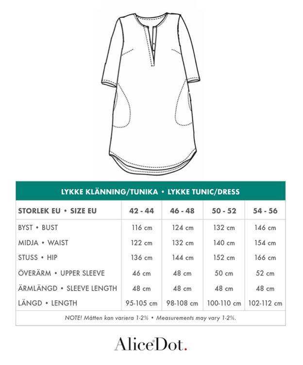 Lykke klänning/tunika röd