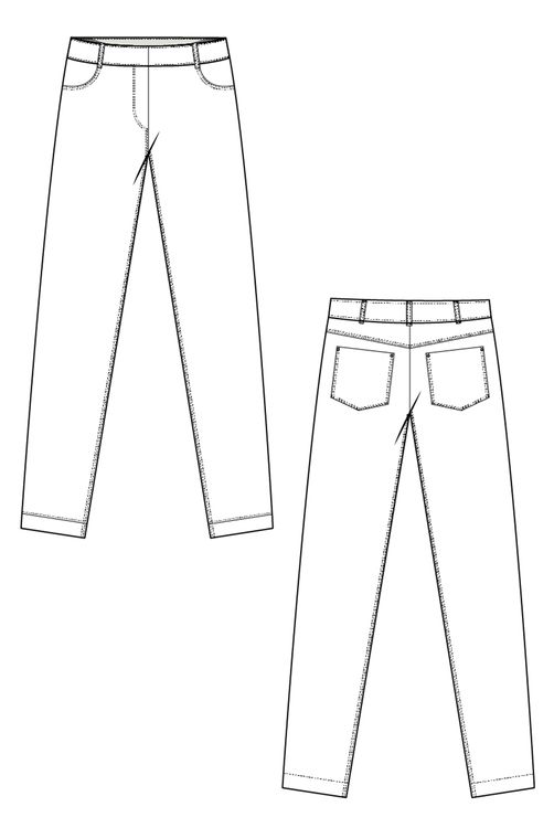 Pamela jeans 4945 svart