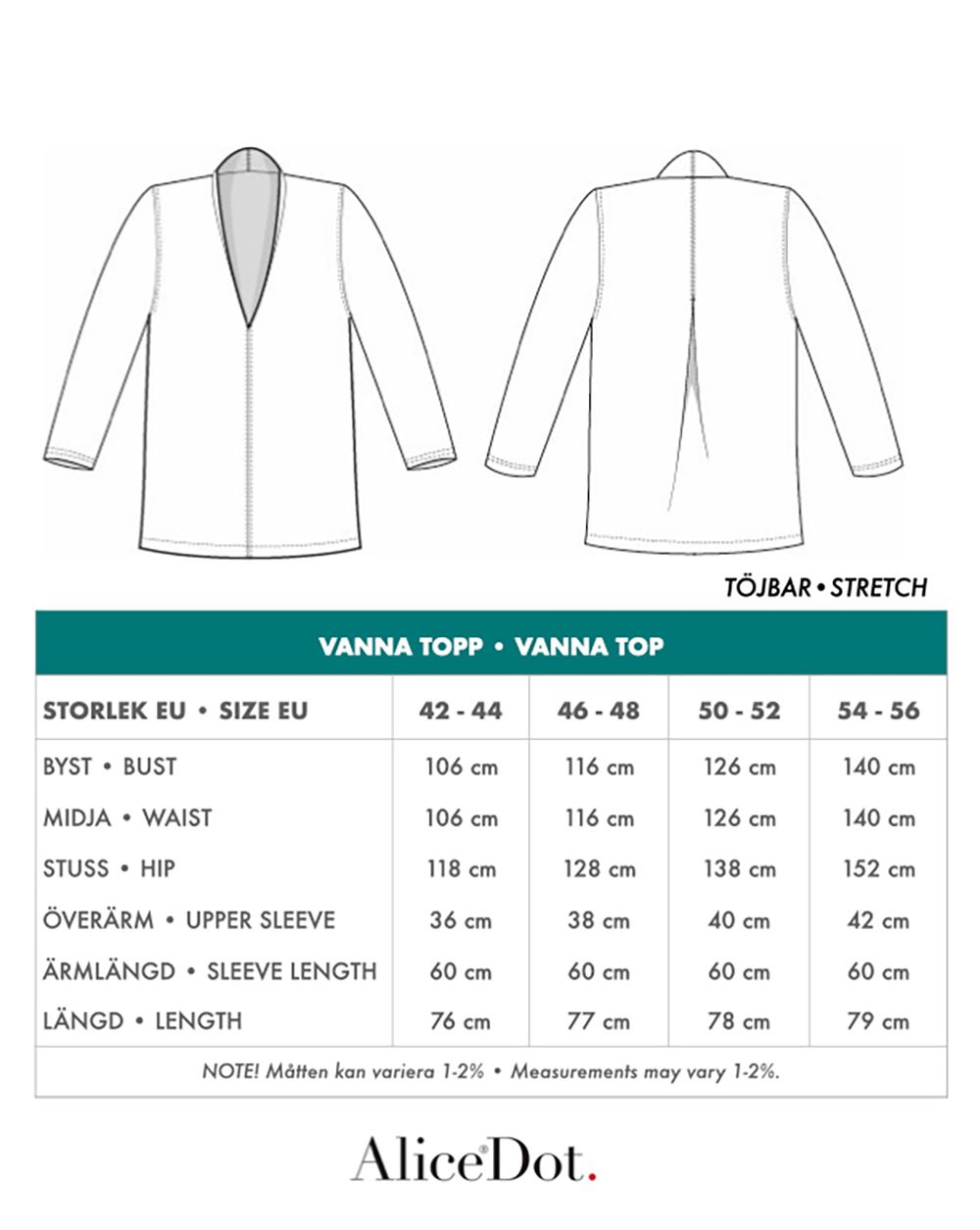 Vanna N top black