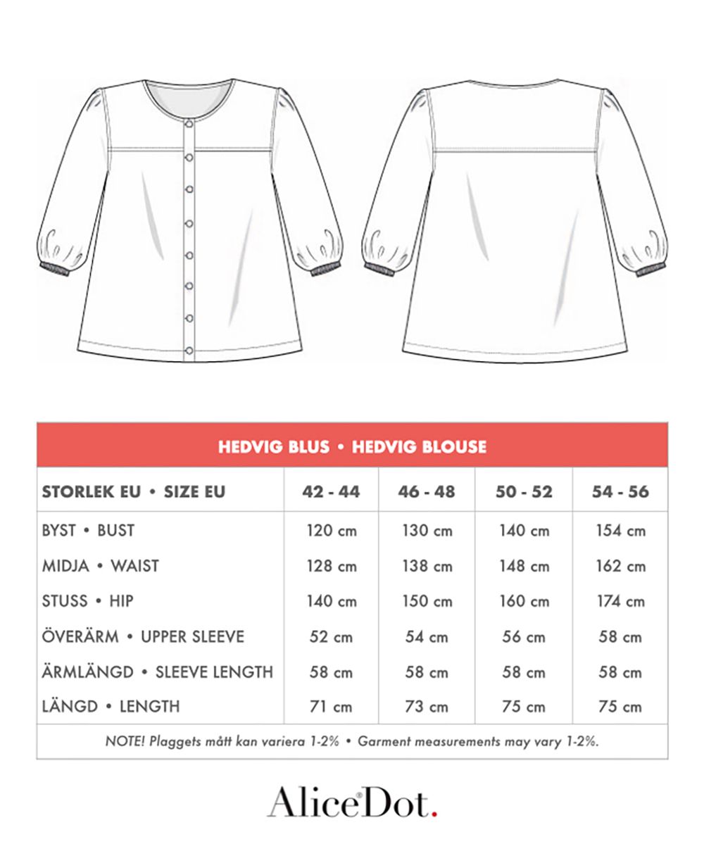 Hedvig blus orange