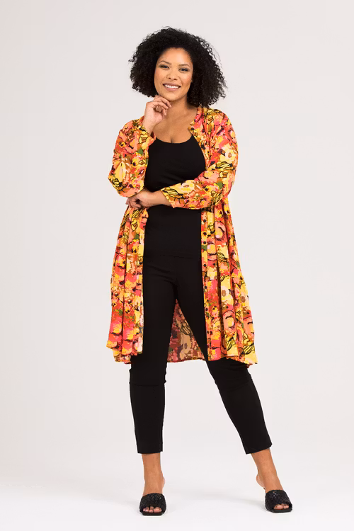 Elise skjorta/klänning Peony multi
