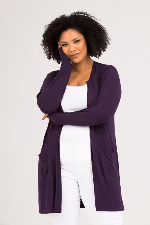 Milly cardigan grape