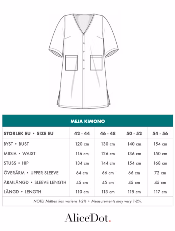 Meja kimono Ink beige/svart