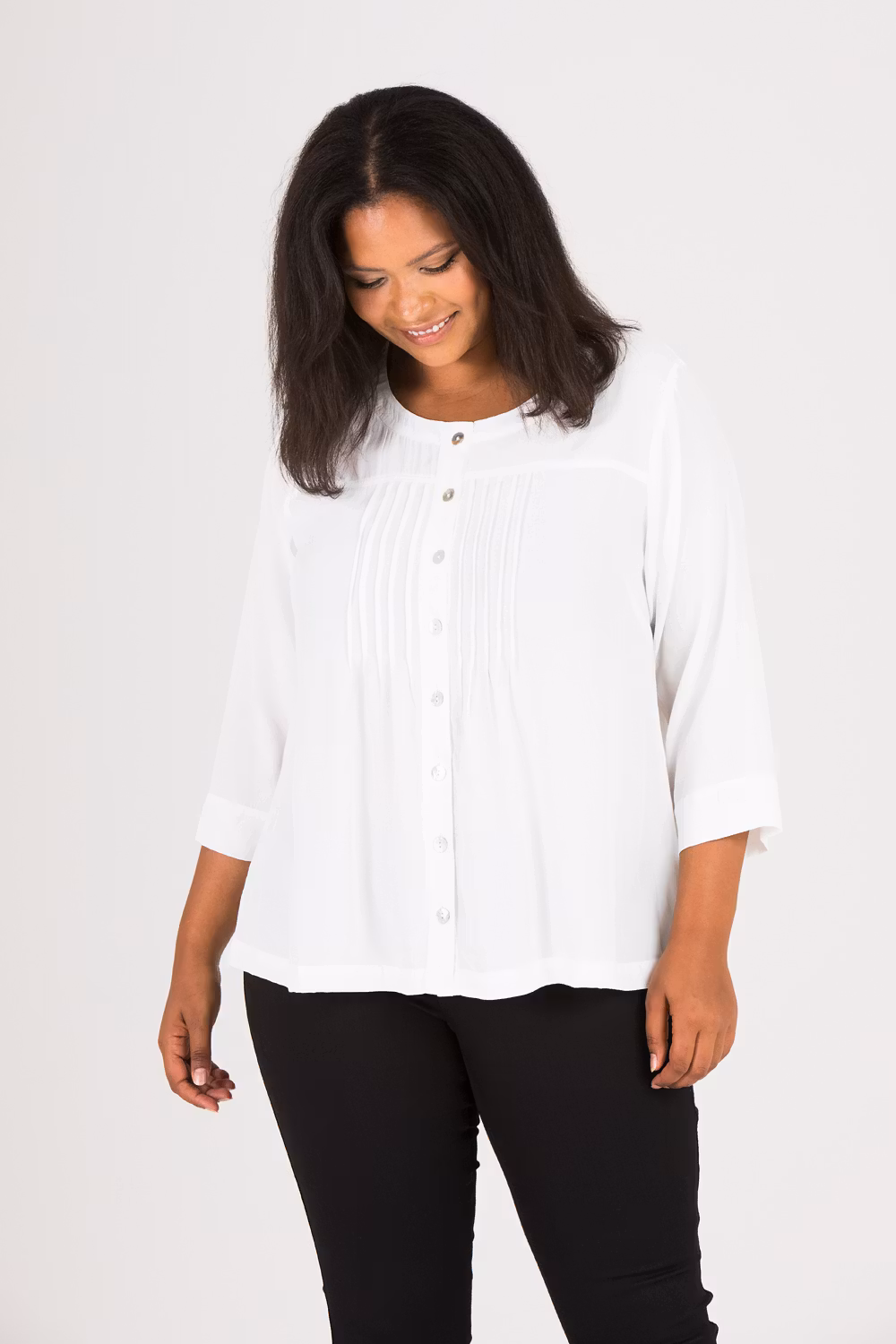 Ella blus vit