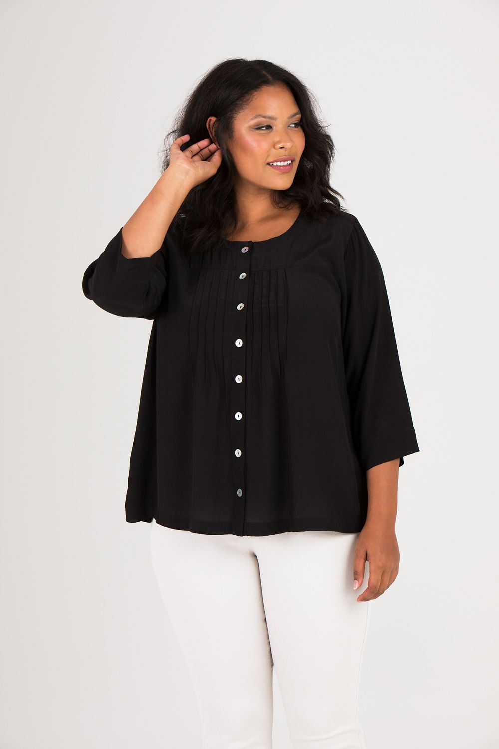 Ella blus svart