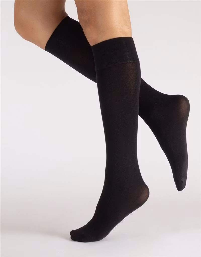 Montreux knee-high sock cotton black