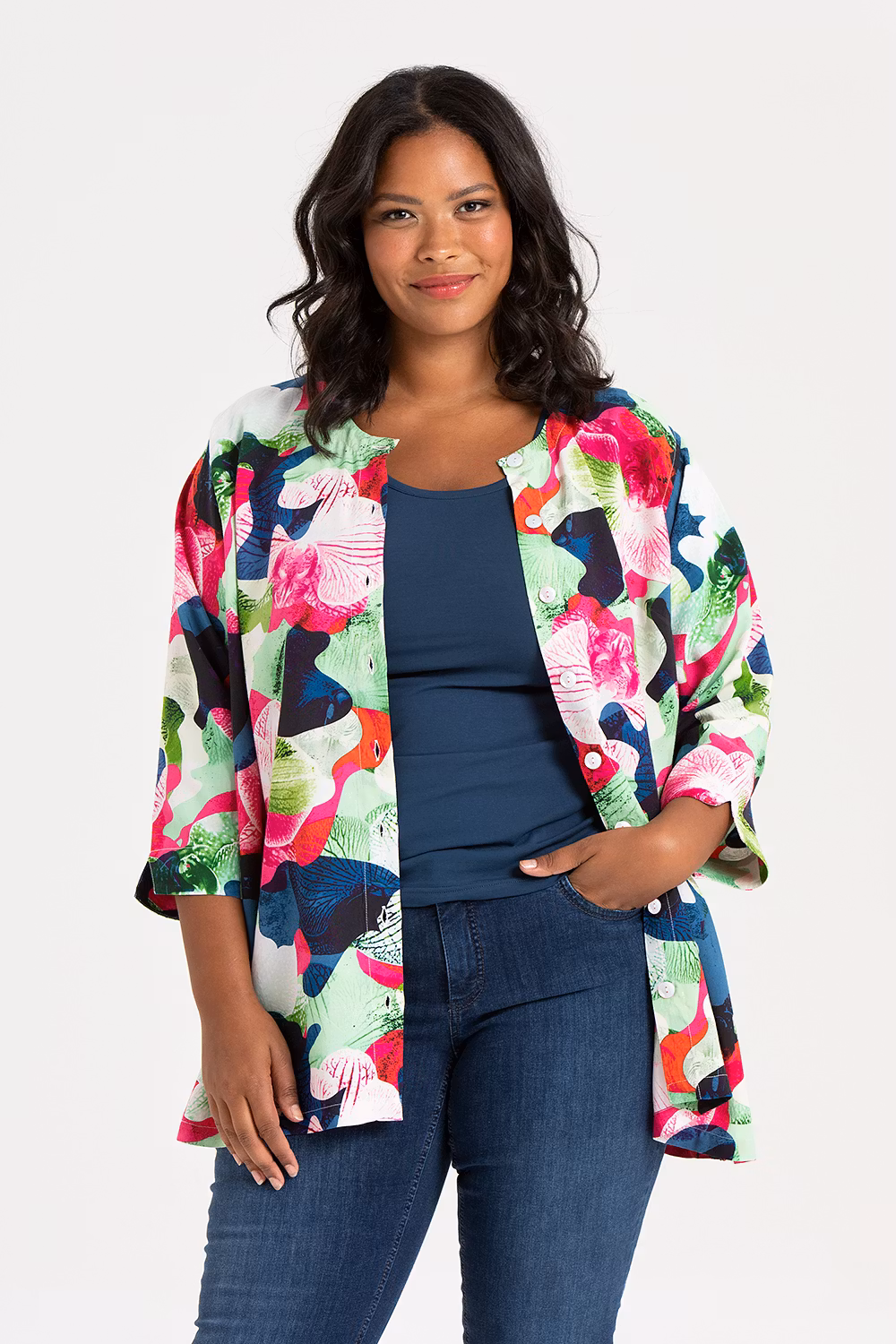 Abby top Orchid multi