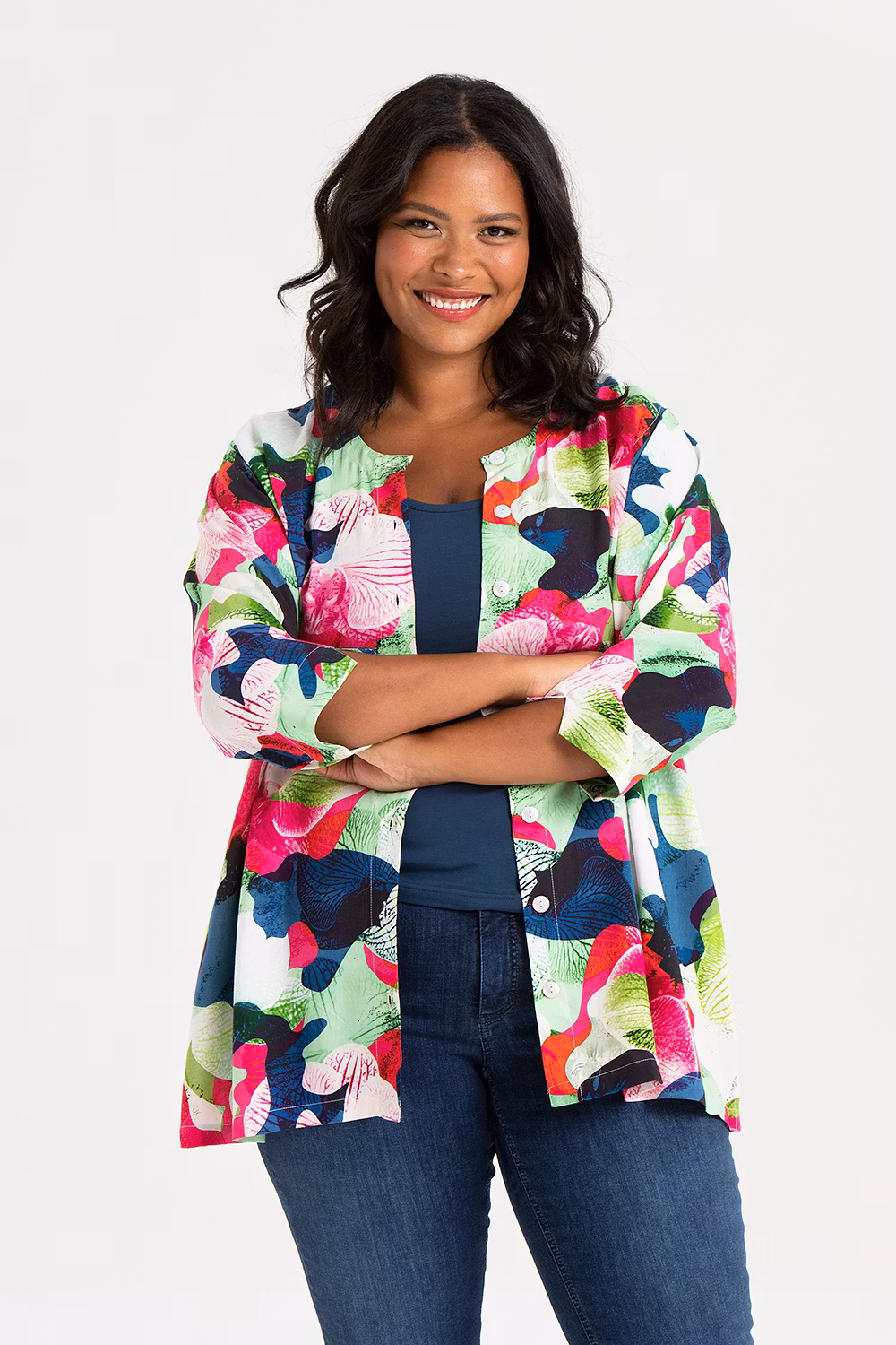 Abby top Orchid multi