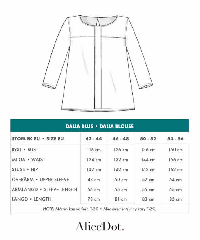 Dalia blouse blue
