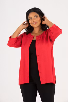 Abby top red