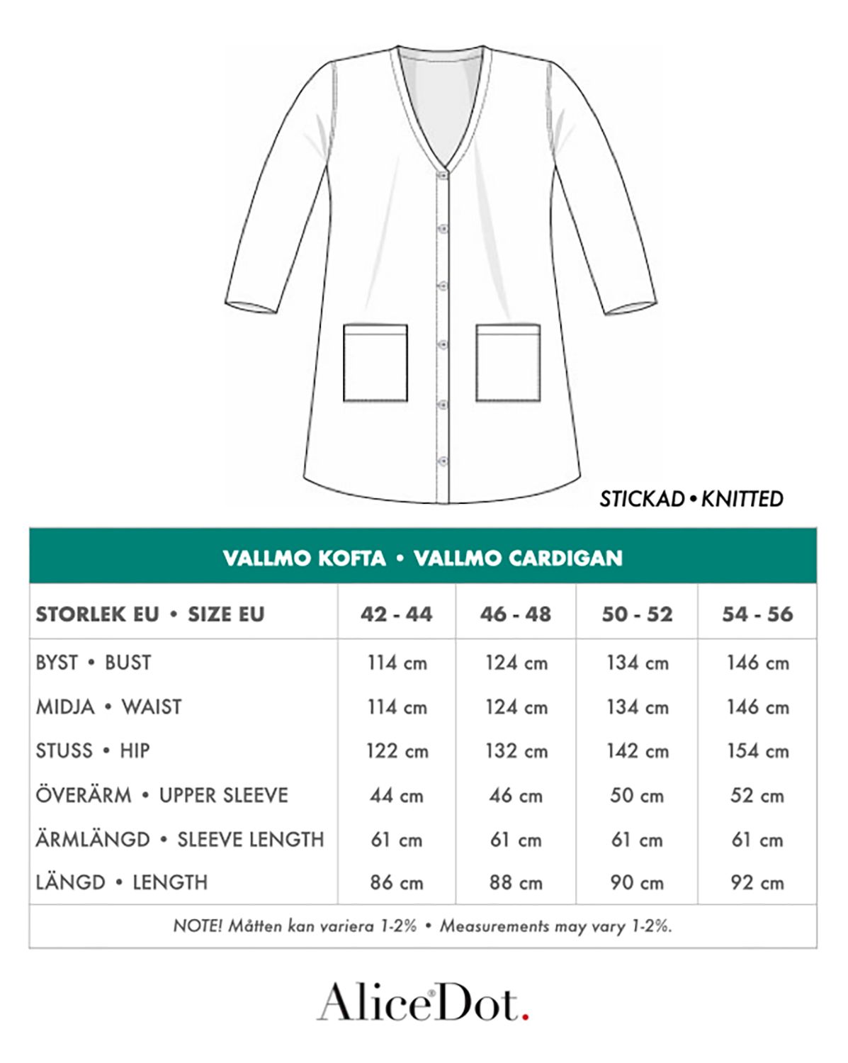 Vallmo cardigan blå