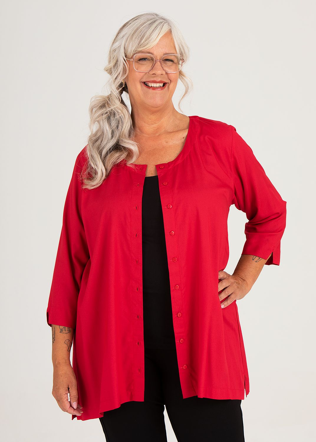 Abby topp röd