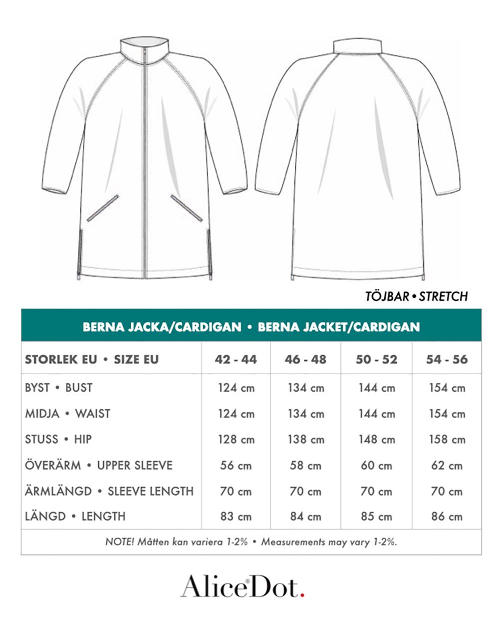 Berna cardigan grön