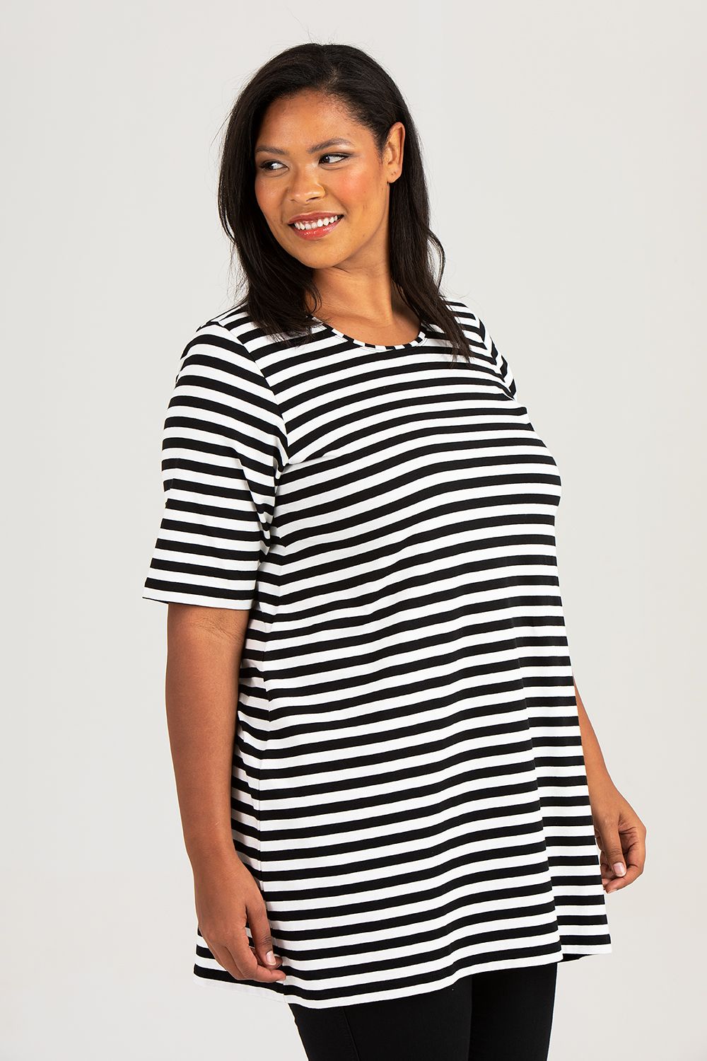Penny dress/tunic black/white