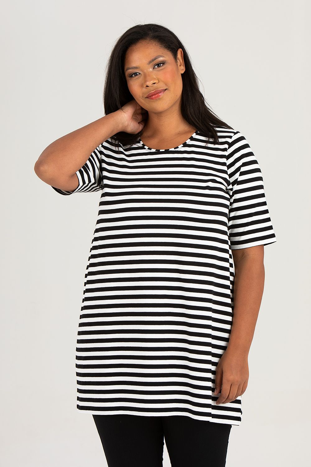 Penny dress/tunic black/white