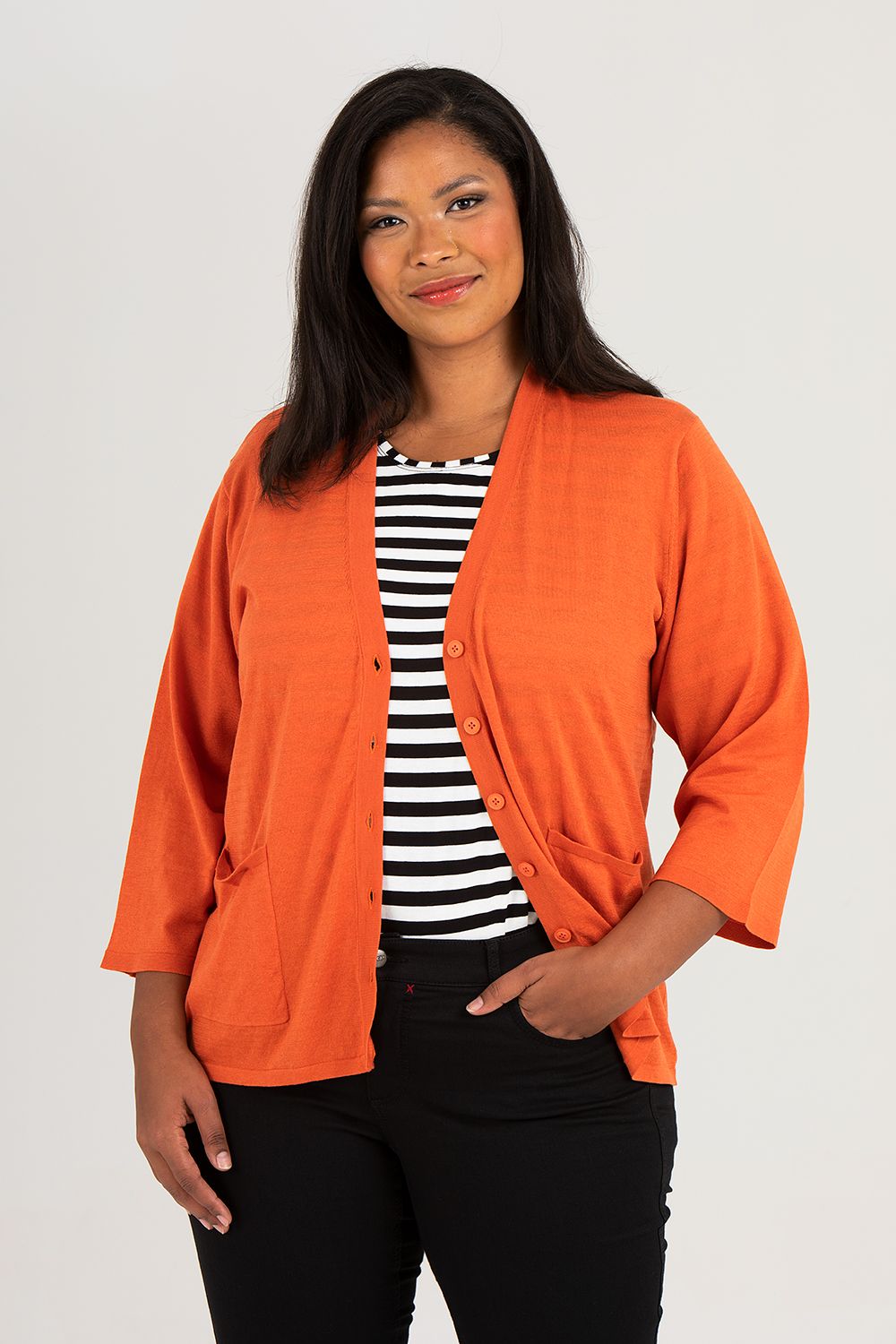 Syster cardigan orange
