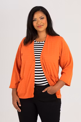 Syster cardigan orange