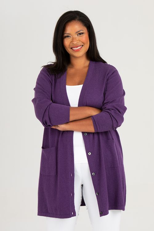 Vallmo cardigan purple
