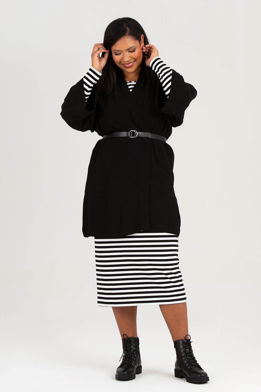 Malin kimono svart
