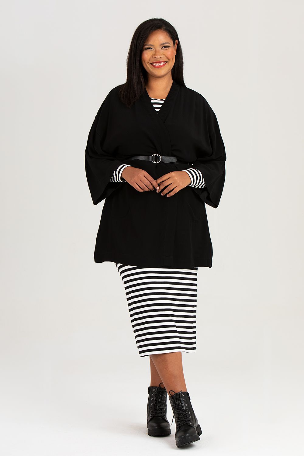 Malin kimono svart