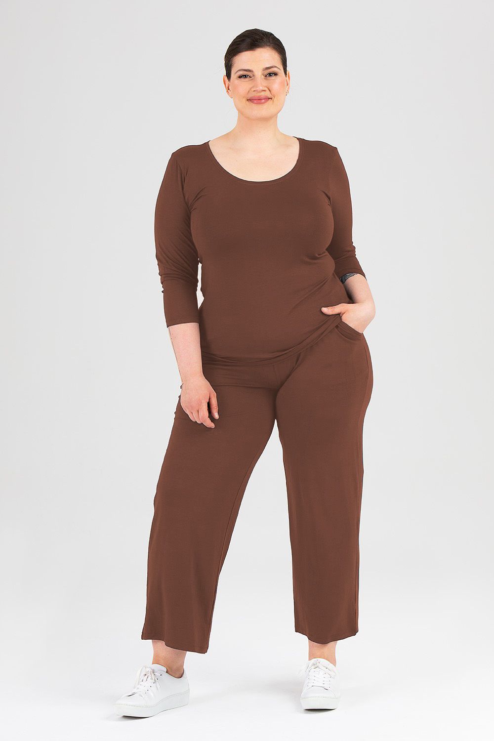 Vide pants brown