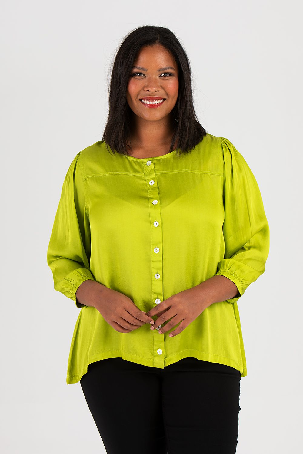 Hedvig blus grön