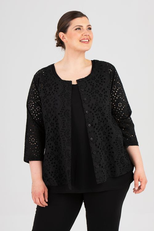 Nio blus svart brodyr