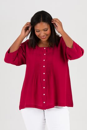 Ella blouse cerise
