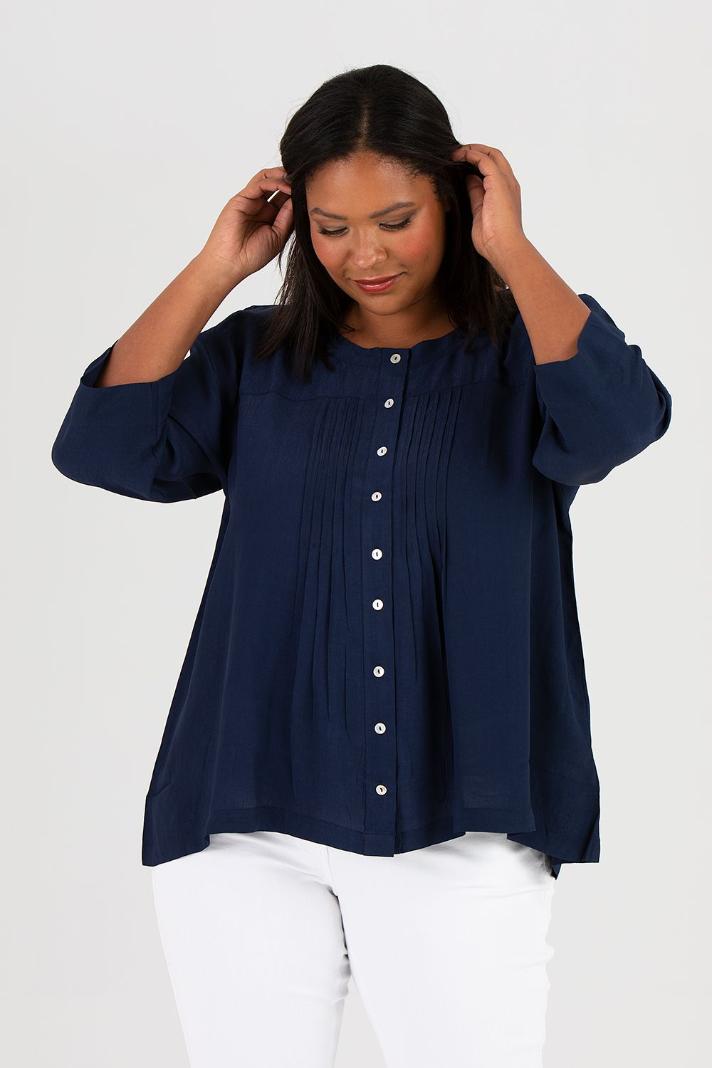 Ella blouse dark blue