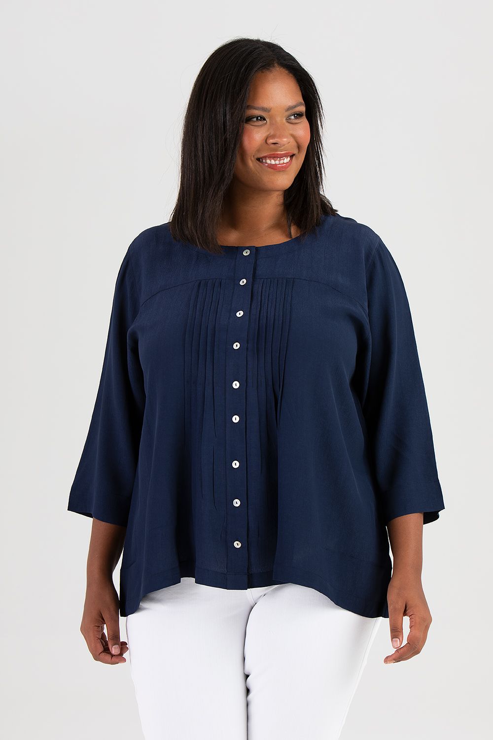 Ella blouse dark blue