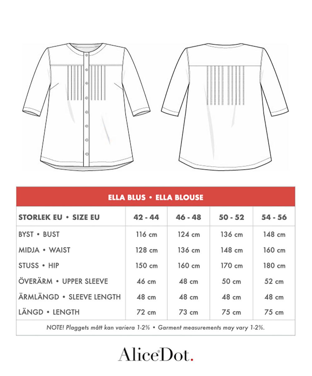 Ella blus svart