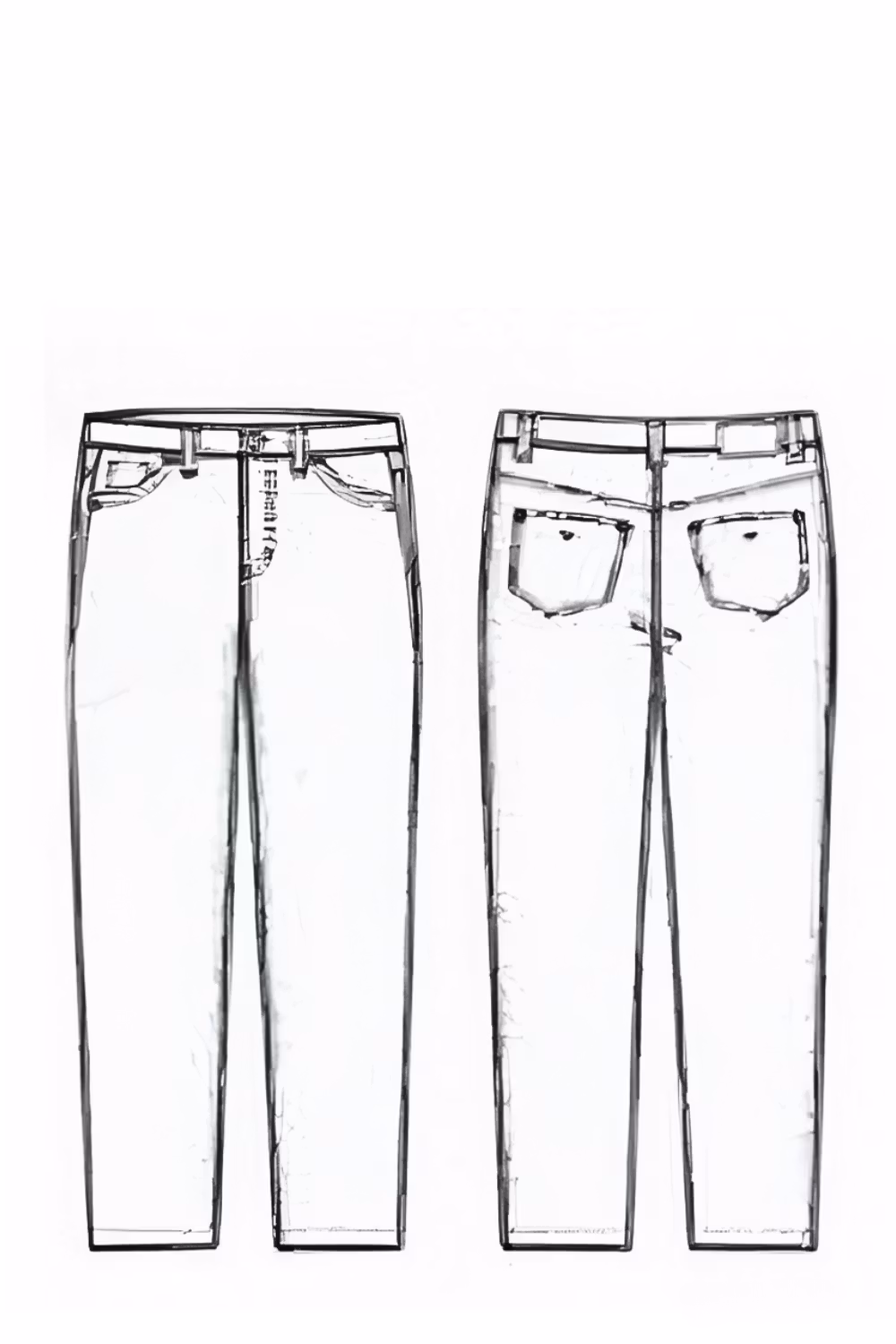 Power jeans straight 731 blå