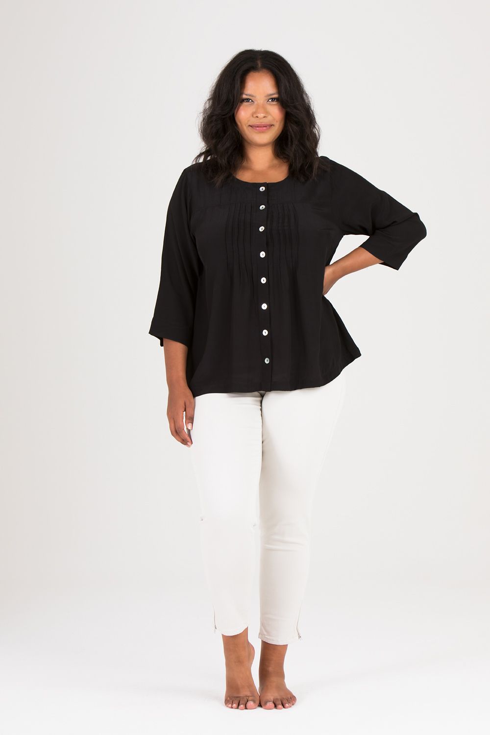 Ella blus svart