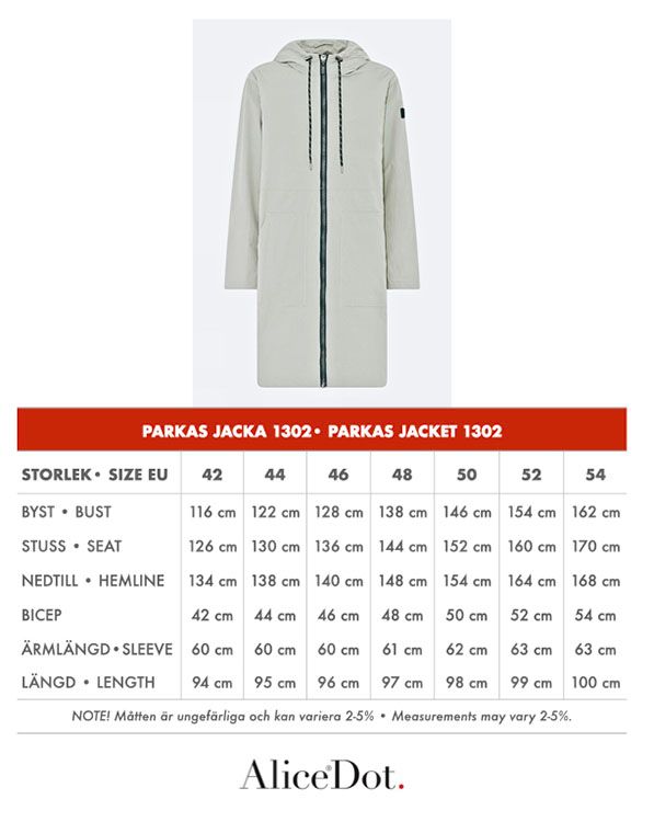 Parkas 1302 mörkblå
