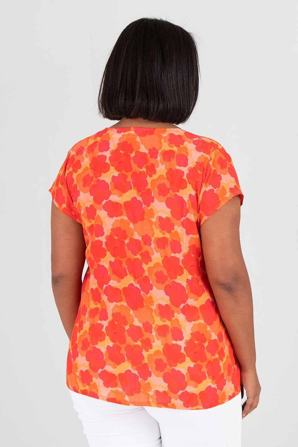 Cilla top Sangria red