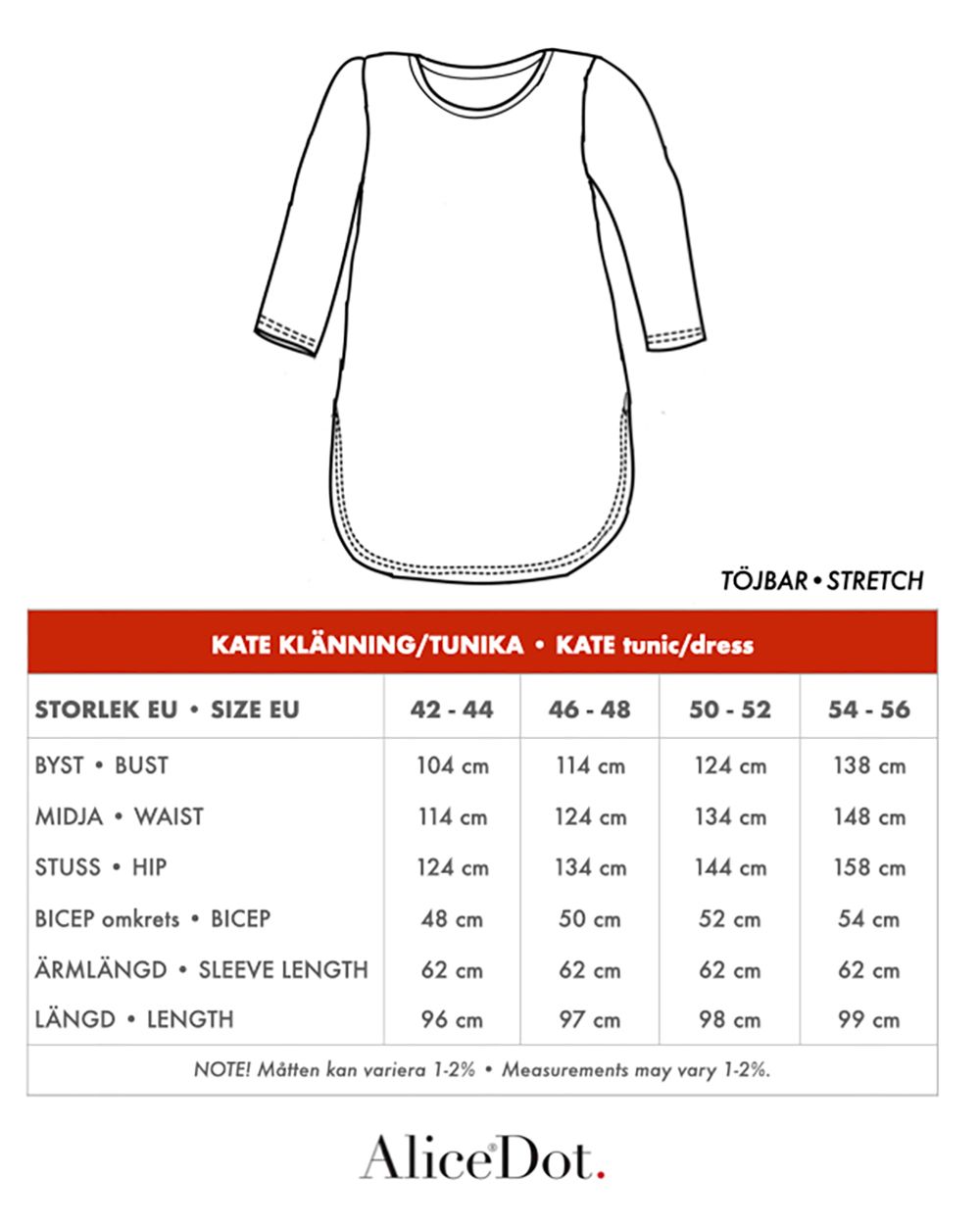 Kate tunika randig brun/svart