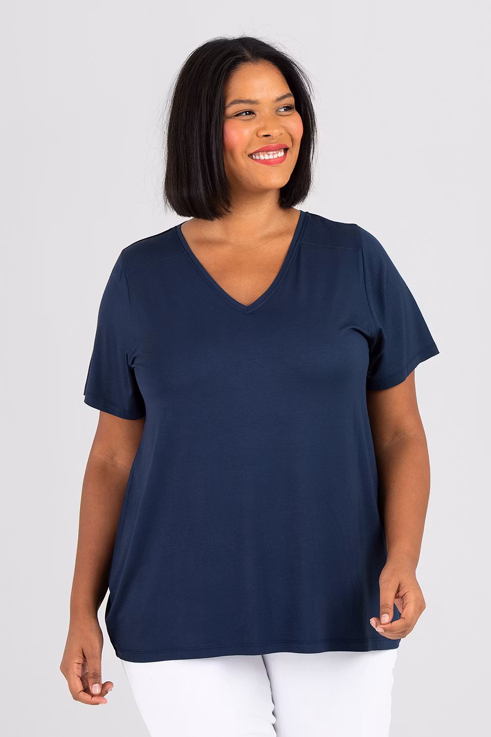 Vi top SS dark blue