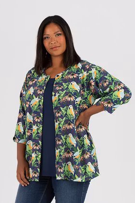 Abby top Bird multi