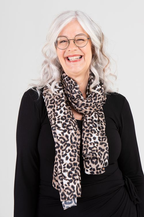 Savanna scarf black/gold