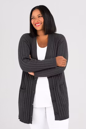 Vicky knitted cardigan dark grey