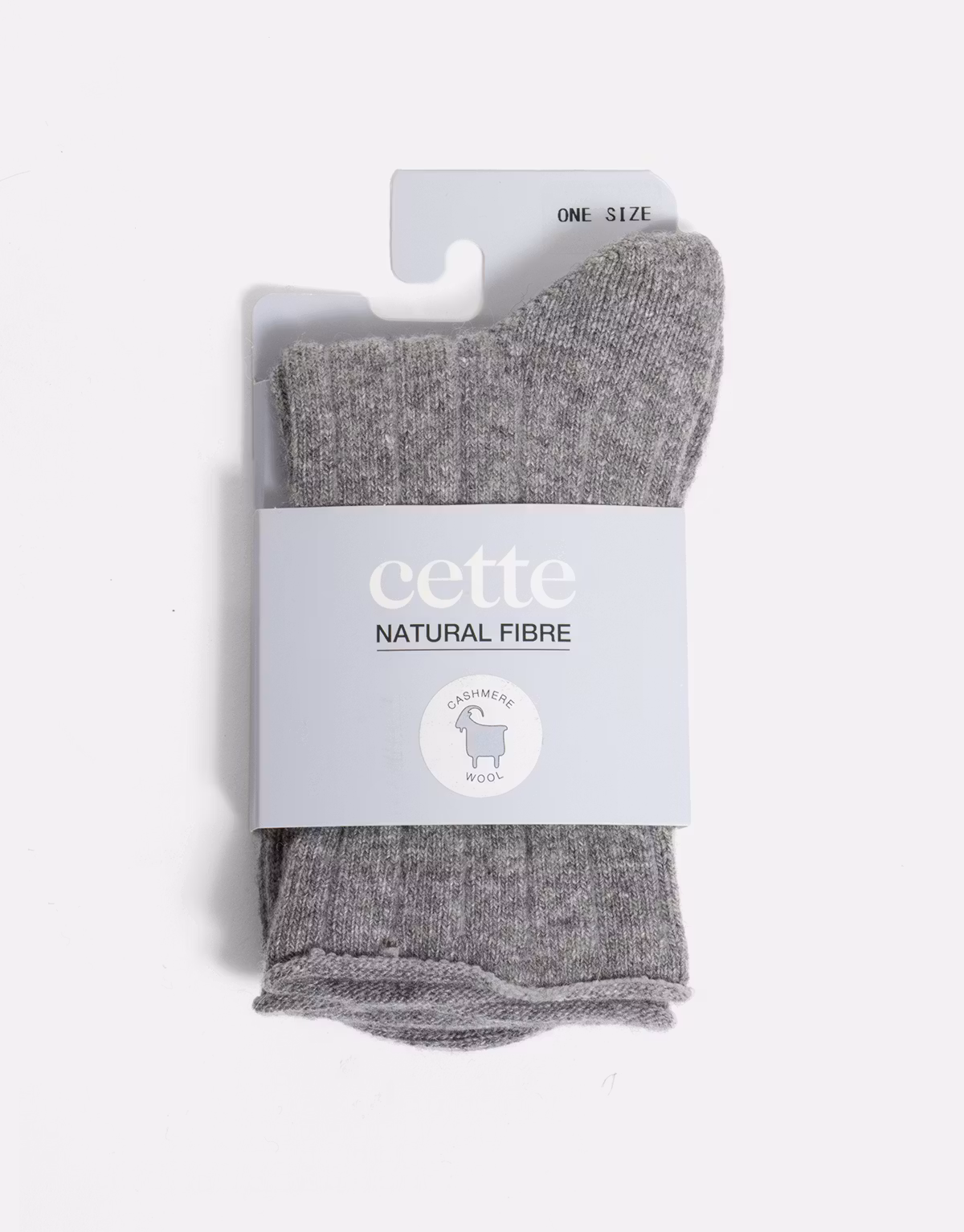 Emei ullstrumpor cashmere grå