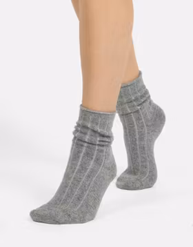 Emei wool socks cashmere grey