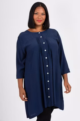 Emma tunic blue