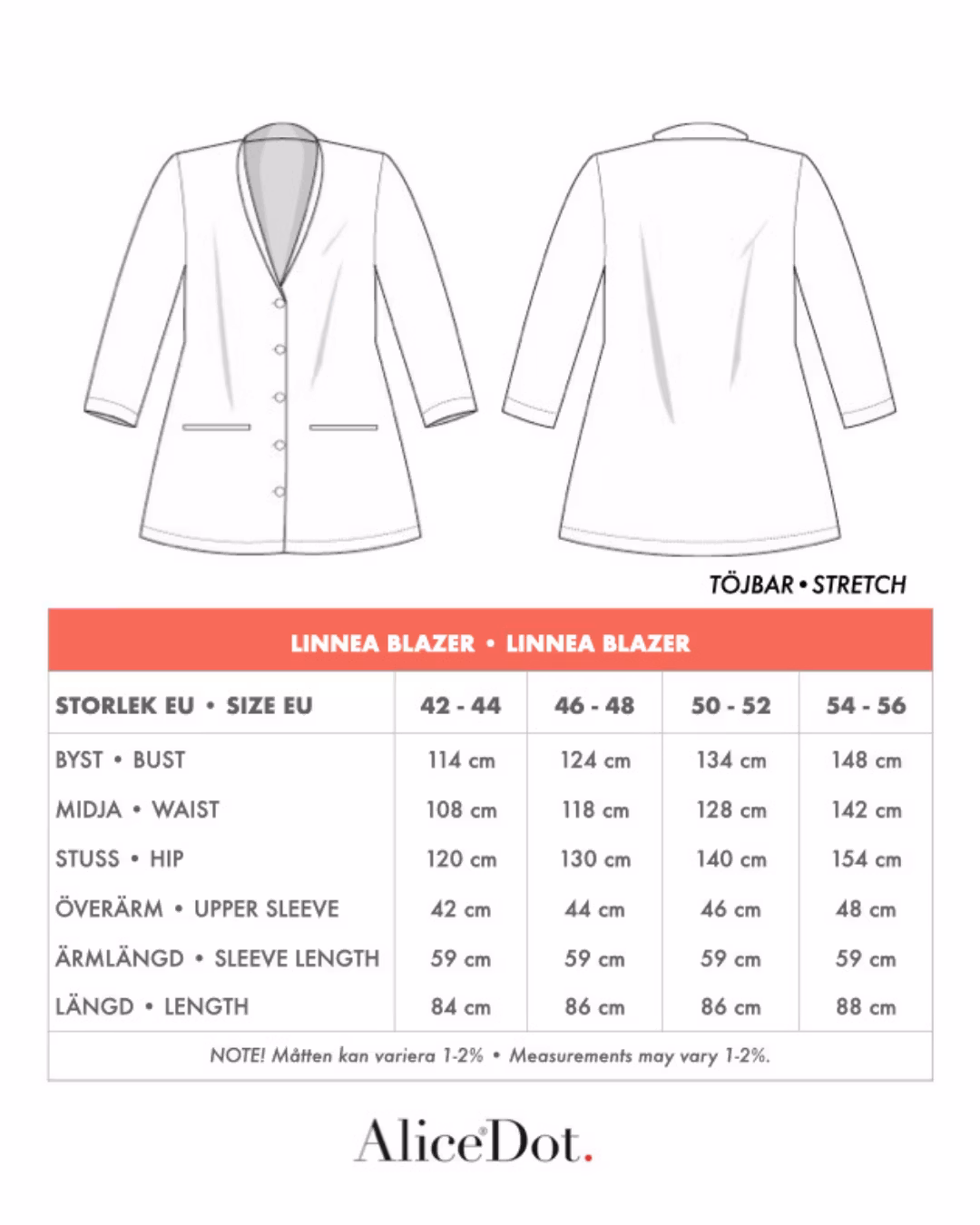 Linnea blazer svart