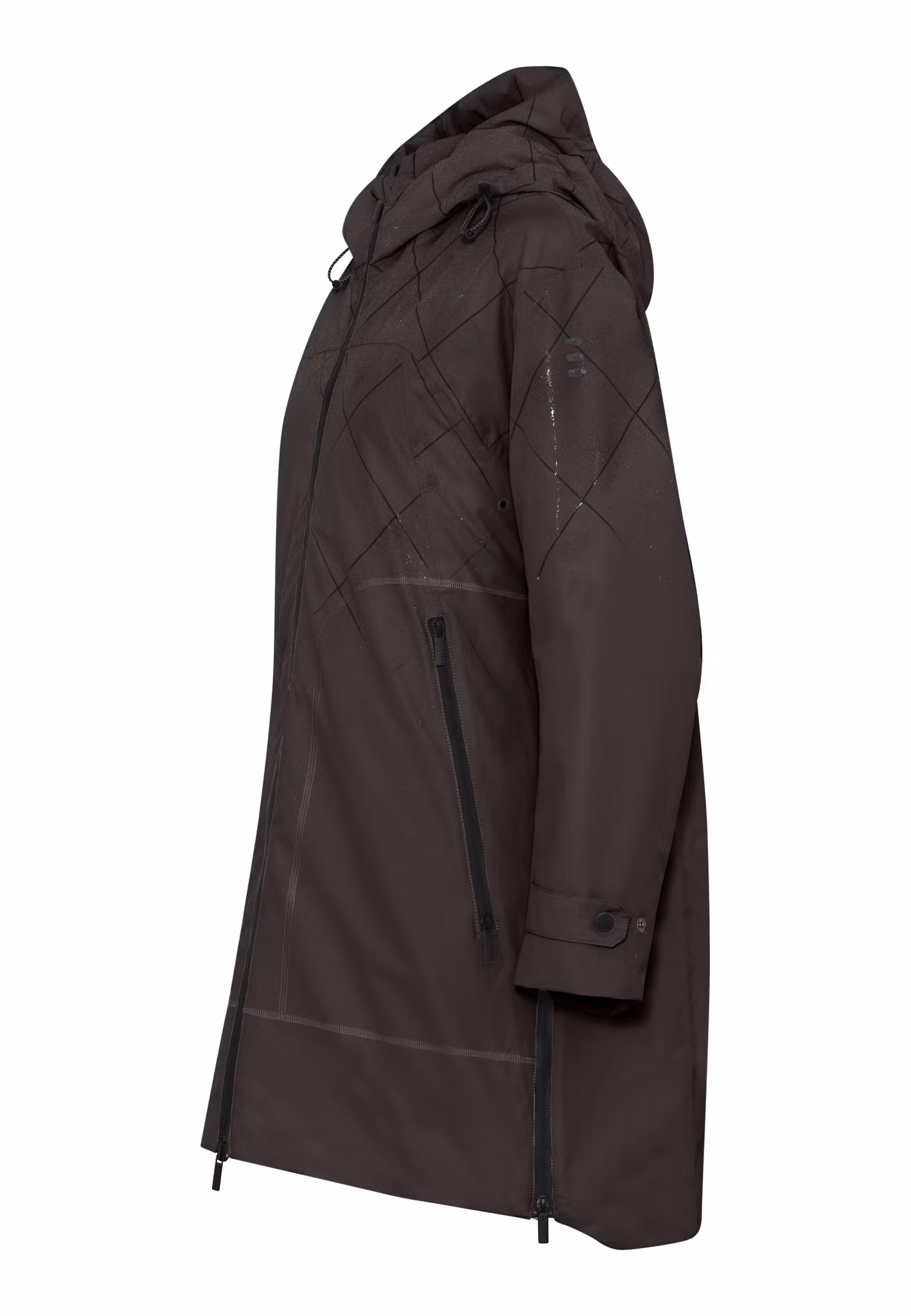 Funktionsjacka Magic Rain mörkbrun