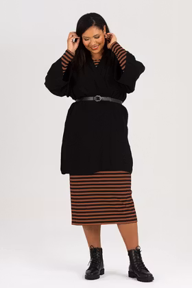 Malin kimono svart