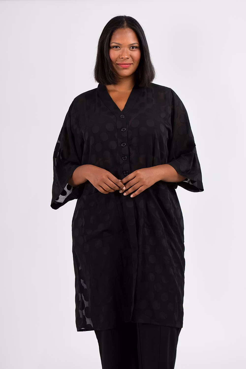 Maja kimono Dot svart